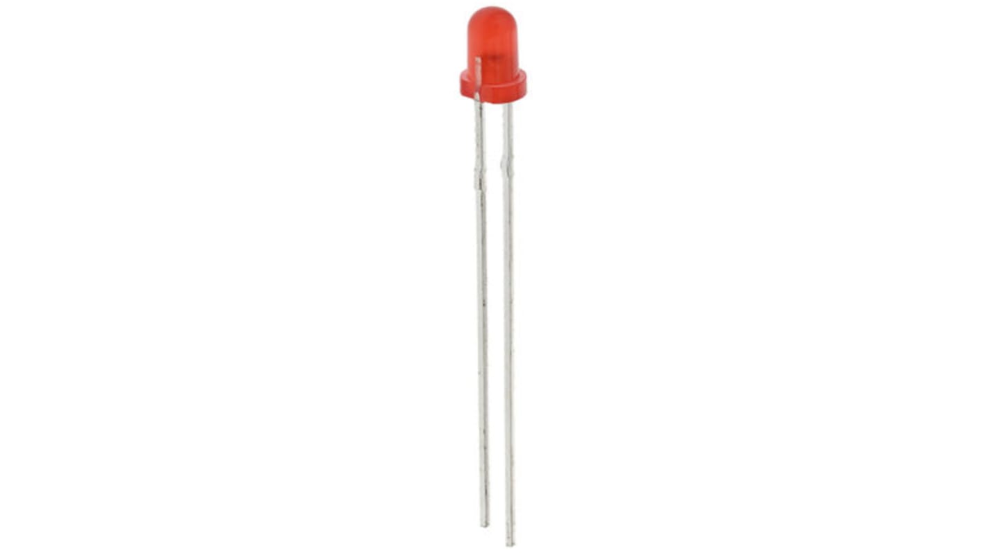LED Rouge, Traversant, 3 mm (T-1), 2,6 V