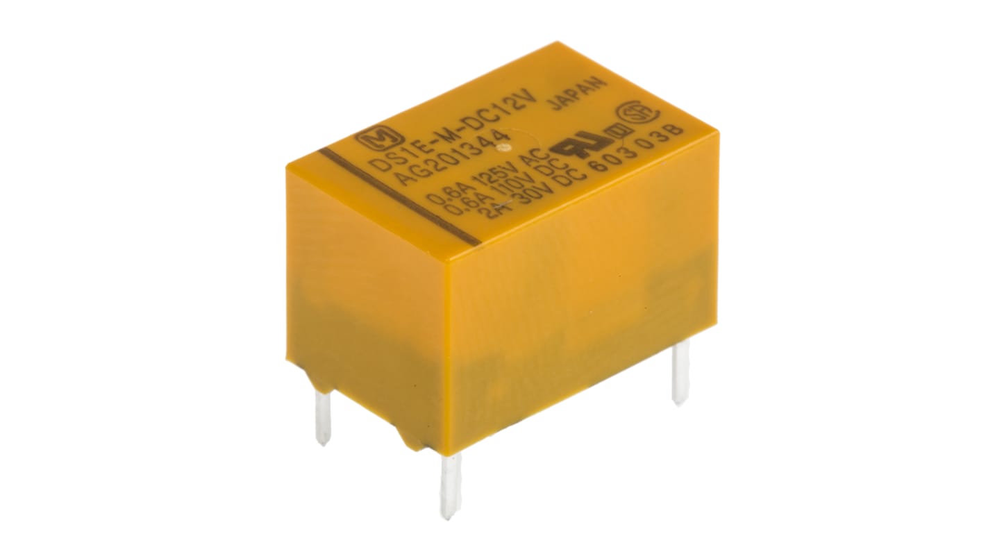 Przekaźnik sygnału, 12V dc, 3 A, SPST, 1-polowy, montaż SMD, Panasonic DS