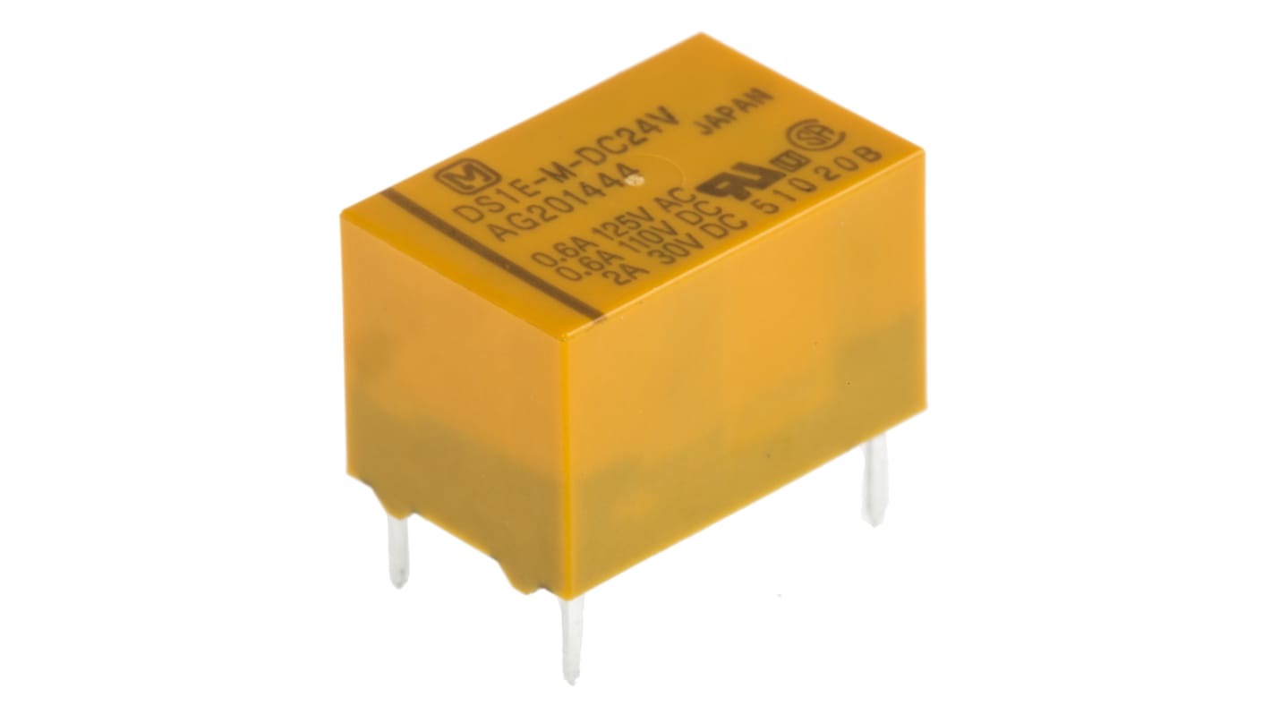 10 Relais Signal Panasonic DS4E-M-DC12V - 2A 12VDC 14 Broches, Lot Neuf