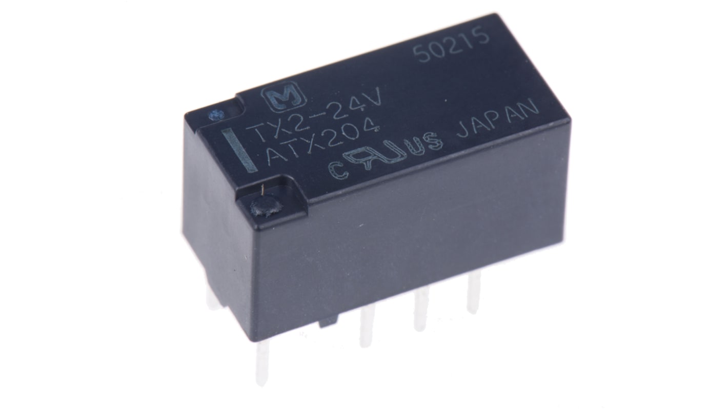 Panasonic Surface Mount Signal Relay, 24V dc Coil, 2A Switching Current, DPDT