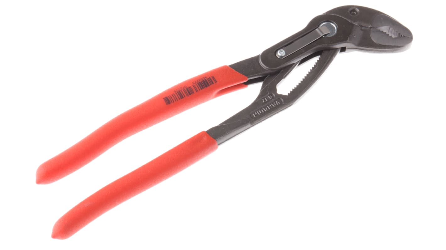 Knipex Cobra® QuickSet Water Pump Pliers, 250 mm Overall, Flat, Straight Tip, 50mm Jaw