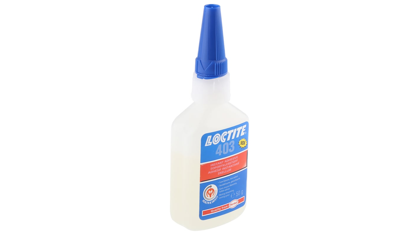 Super Glue Loctite Liquide Transparent, Bouteille, 50 g, Loctite 403