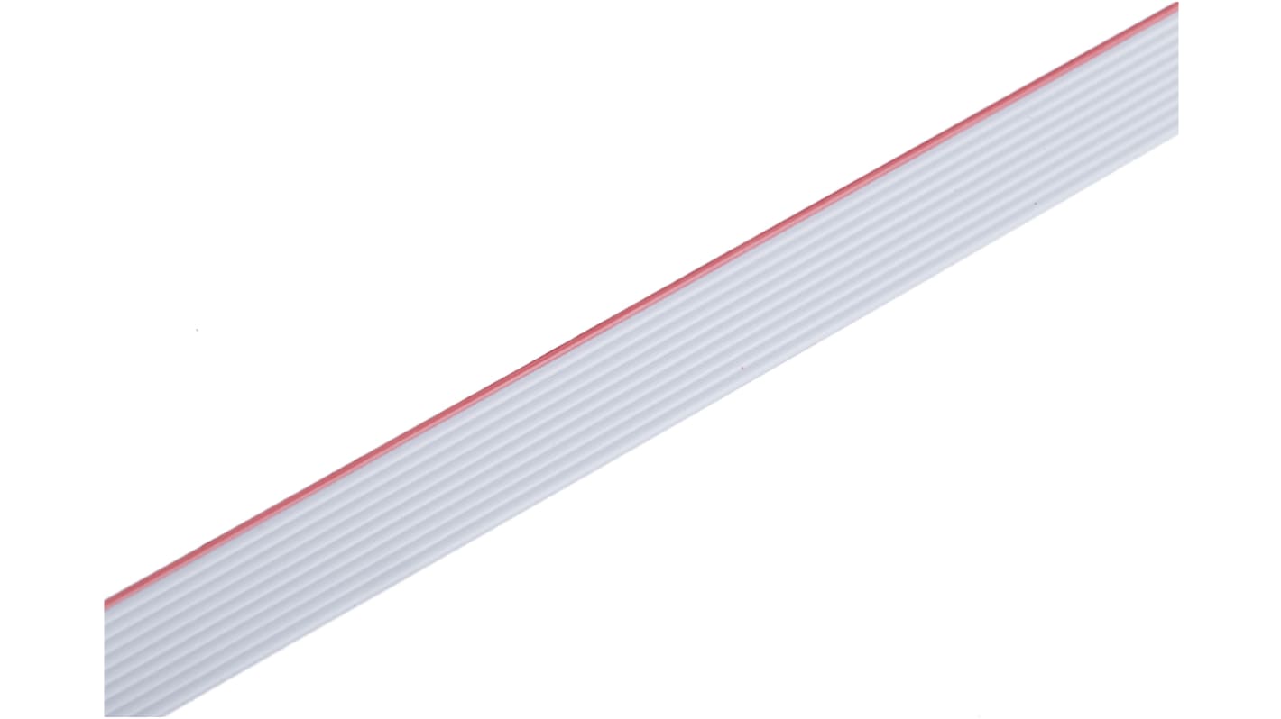 3M 3625 Series Flat Ribbon Cable, 10-Way, 1mm Pitch, 30m Length