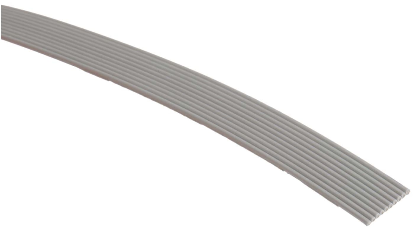 3M 3756 Series Flat Ribbon Cable, 10-Way, 0.64mm Pitch