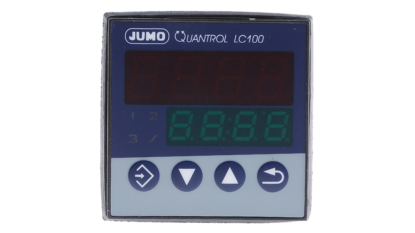 Jumo QUANTROL PID Temperaturregler, 2 x Analog Ausgang/ Universal Eingang, 20 → 30 V ac/dc, 48 x 48mm