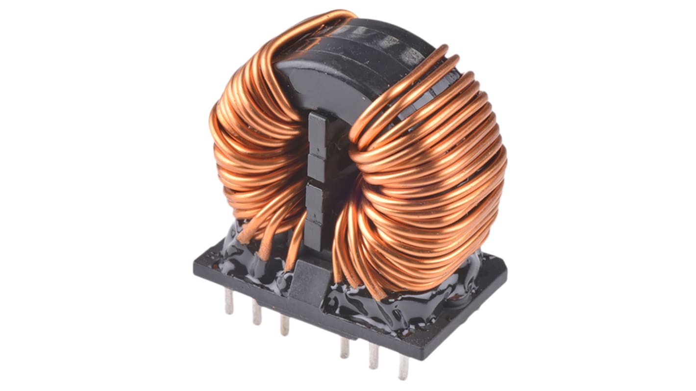 Inductores de modo común Wurth, 2 x 1,5 mH -30 → +50%, Nanocristalino, SRF máxima:1 kHz → 300 MHz,