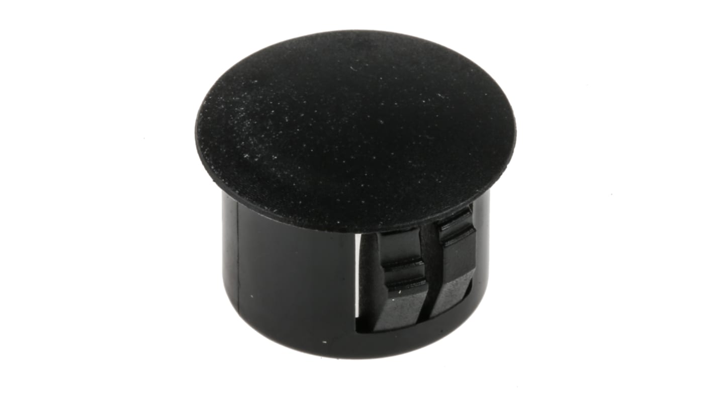 Tapón ciego para prensaestopas RS PRO, Negro, No Roscado, Nylon 66, Tapón, 12.7mm, 14.5mm