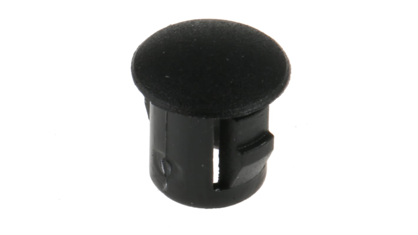 Tapón ciego para prensaestopas RS PRO, Negro, No Roscado, Nylon 66, Tapón, 6mm, 7.8mm