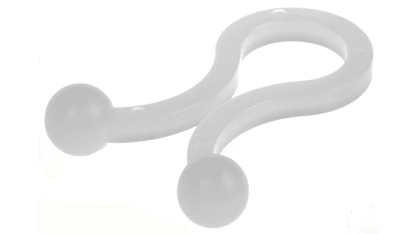 RS PRO Natural Nylon Twister Clip, 7mm Max. Bundle