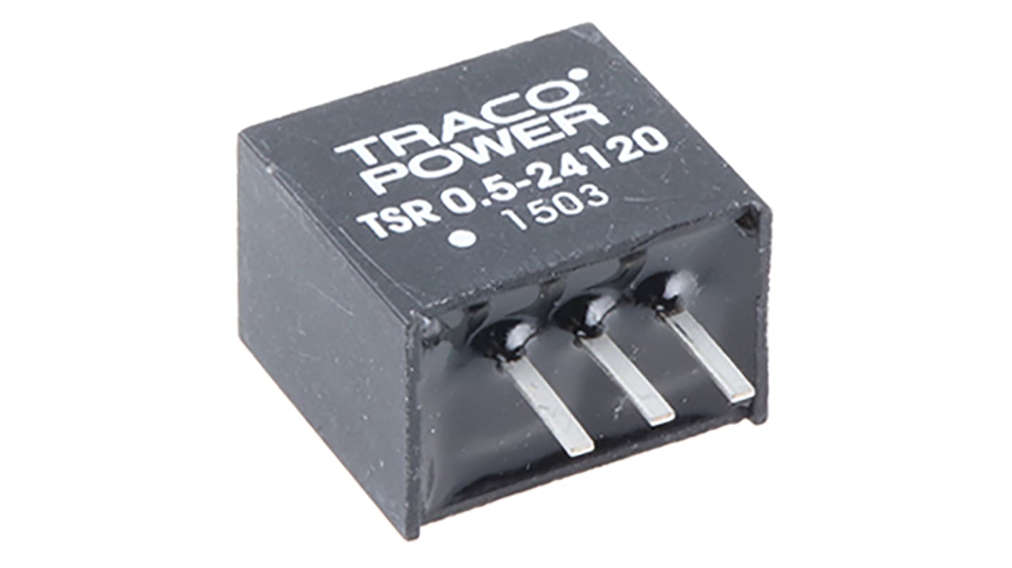 TRACOPOWER TSR 0.5 Schaltregler, Eingang 15 → 32V dc / Ausgang 12V dc, 1 Ausg., 500mA, Durchsteckmontage