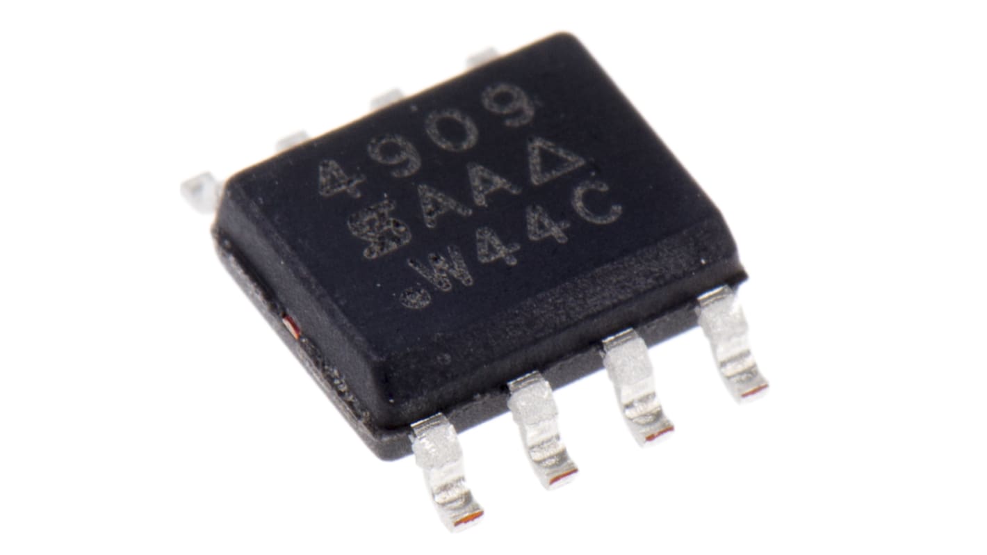 Dual P-Channel MOSFET, 6.5 A, 40 V, 8-Pin SOIC Vishay SI4909DY-T1-GE3
