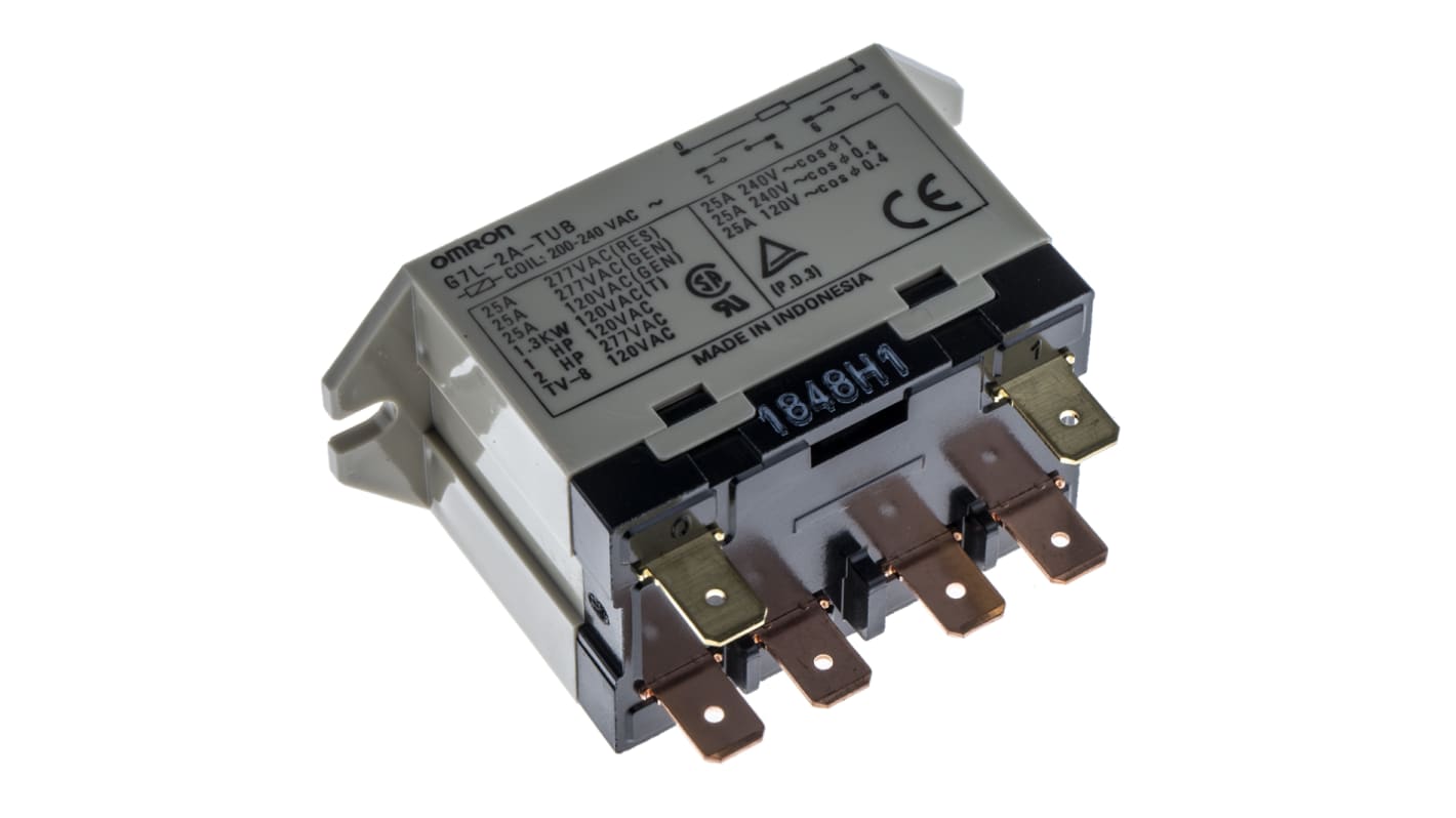 Omron Plug In Power Relay, DPST