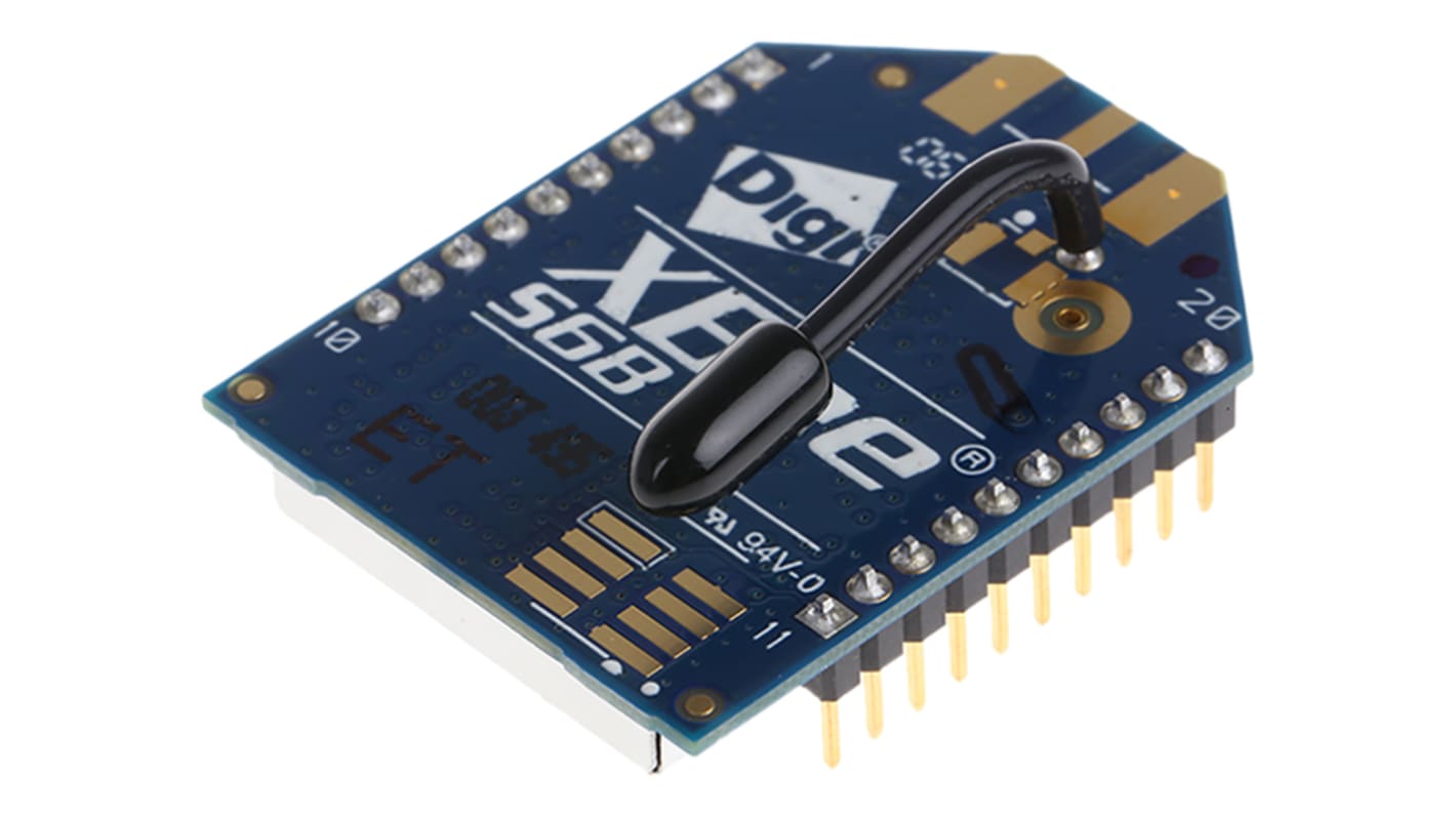 Moduł WiFi XB2B-WFWT-001, 802.11b/g/n, WEP, WPA2-PSK, WPA-PSK, SPI, UART, 3.14 to 3.46V, Digi International