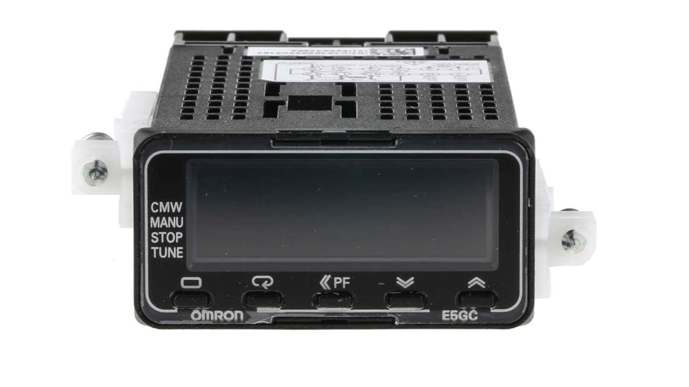 Controlador de temperatura PID Omron serie E5GC, 24 x 48mm, 100 → 240 V ac, 1 salida Tensión