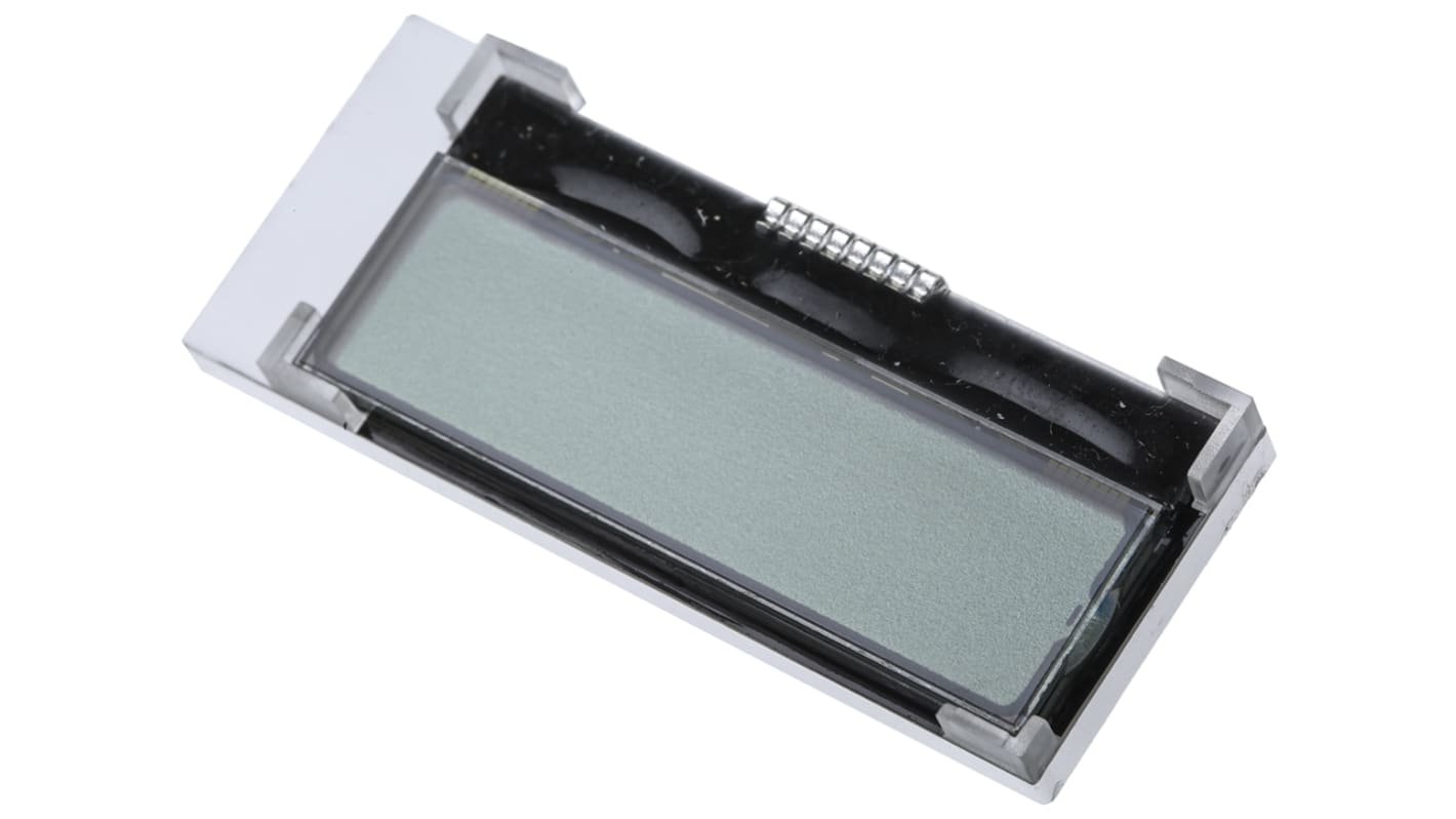 Monokróm LCD kijelző, Alfanumerikus, LED háttérvilágítás, háttérszín: Fehér