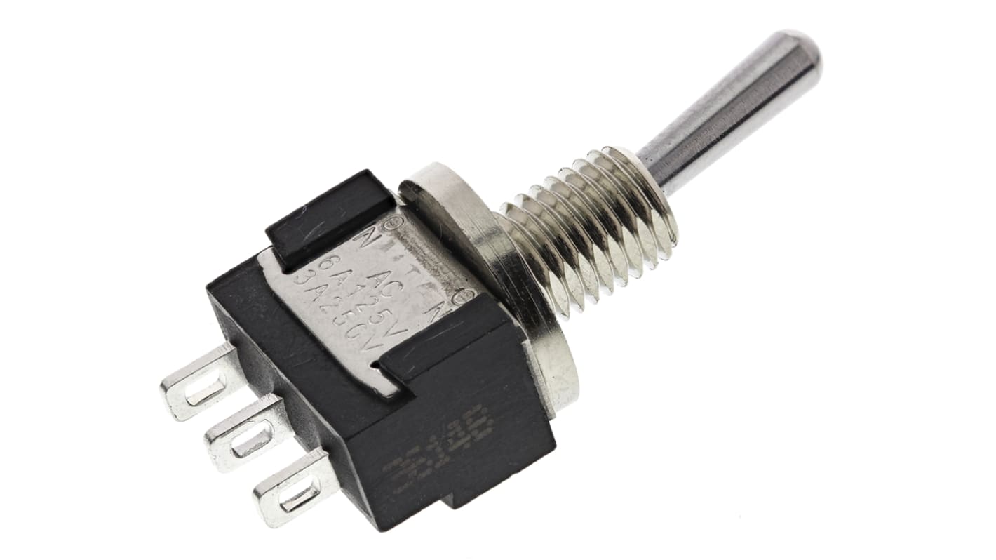 KNITTER-SWITCH Toggle Switch, Panel Mount, On-(On), SPDT, Solder Terminal