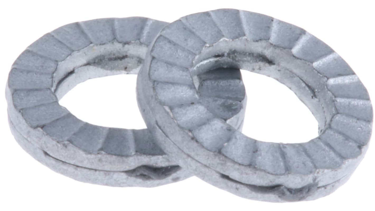 Delta Protekt Unalloyed Steel Wedge Lock Washers, M5