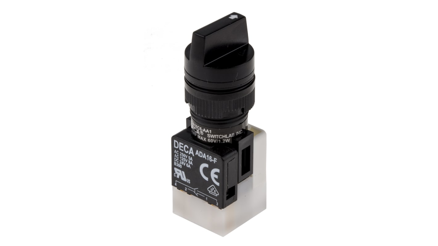 RS PRO Selector Switch (NC/NO) 2 Positions RS