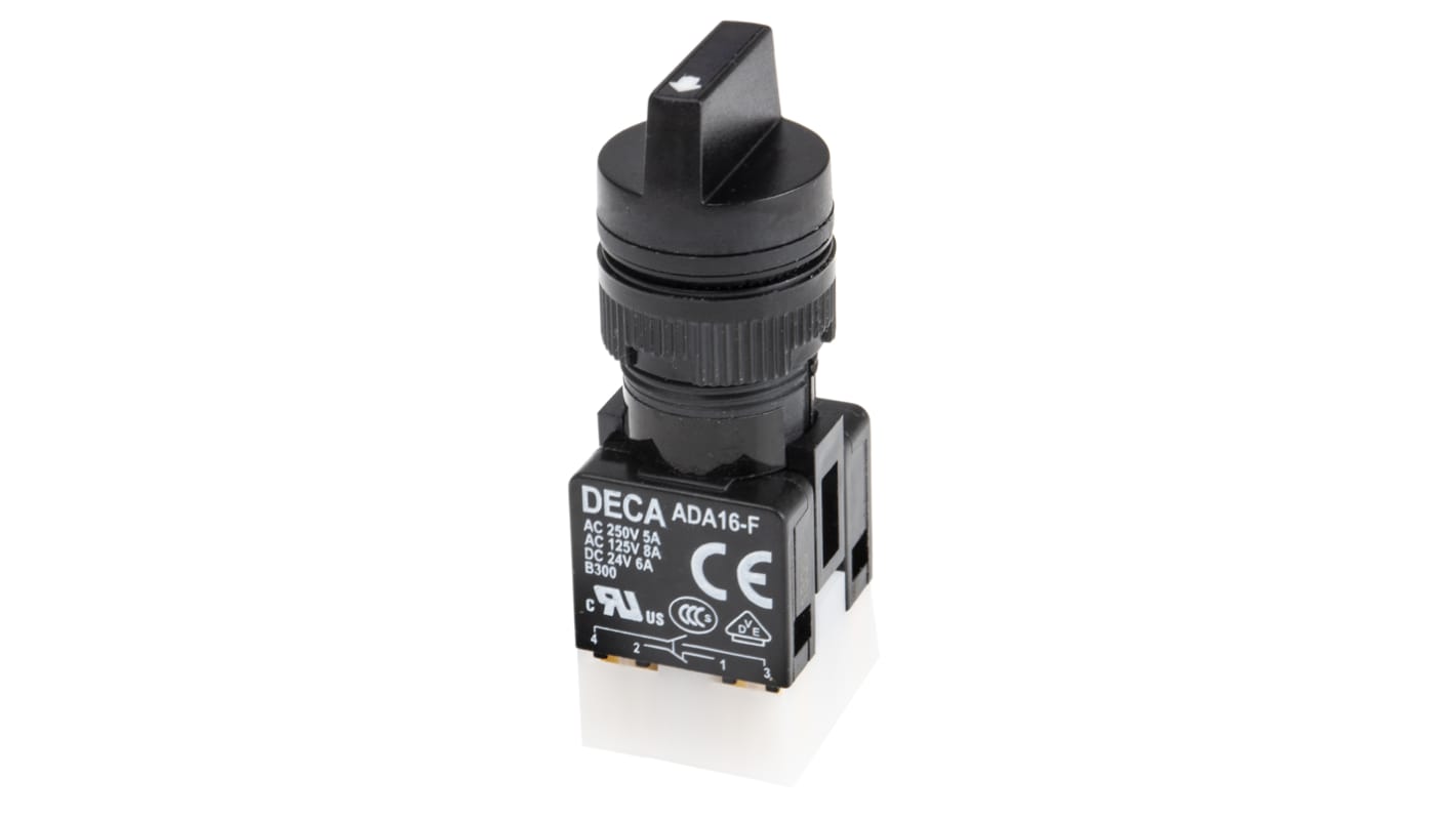 RS PRO Selector Switch (NC/NO) 3 Positions RS