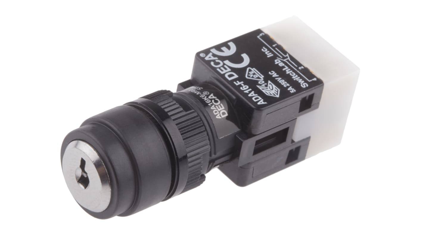 IP65 Key Switch, DPDT 3-Way