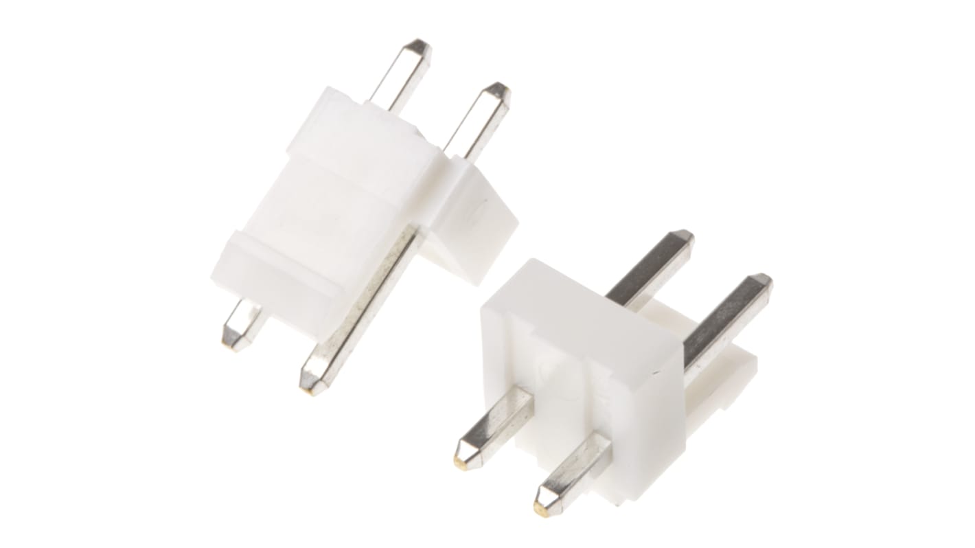 Conector macho para PCB JST serie VH de 2 vías, 1 fila, paso 3.96mm, para soldar, Montaje en orificio pasante