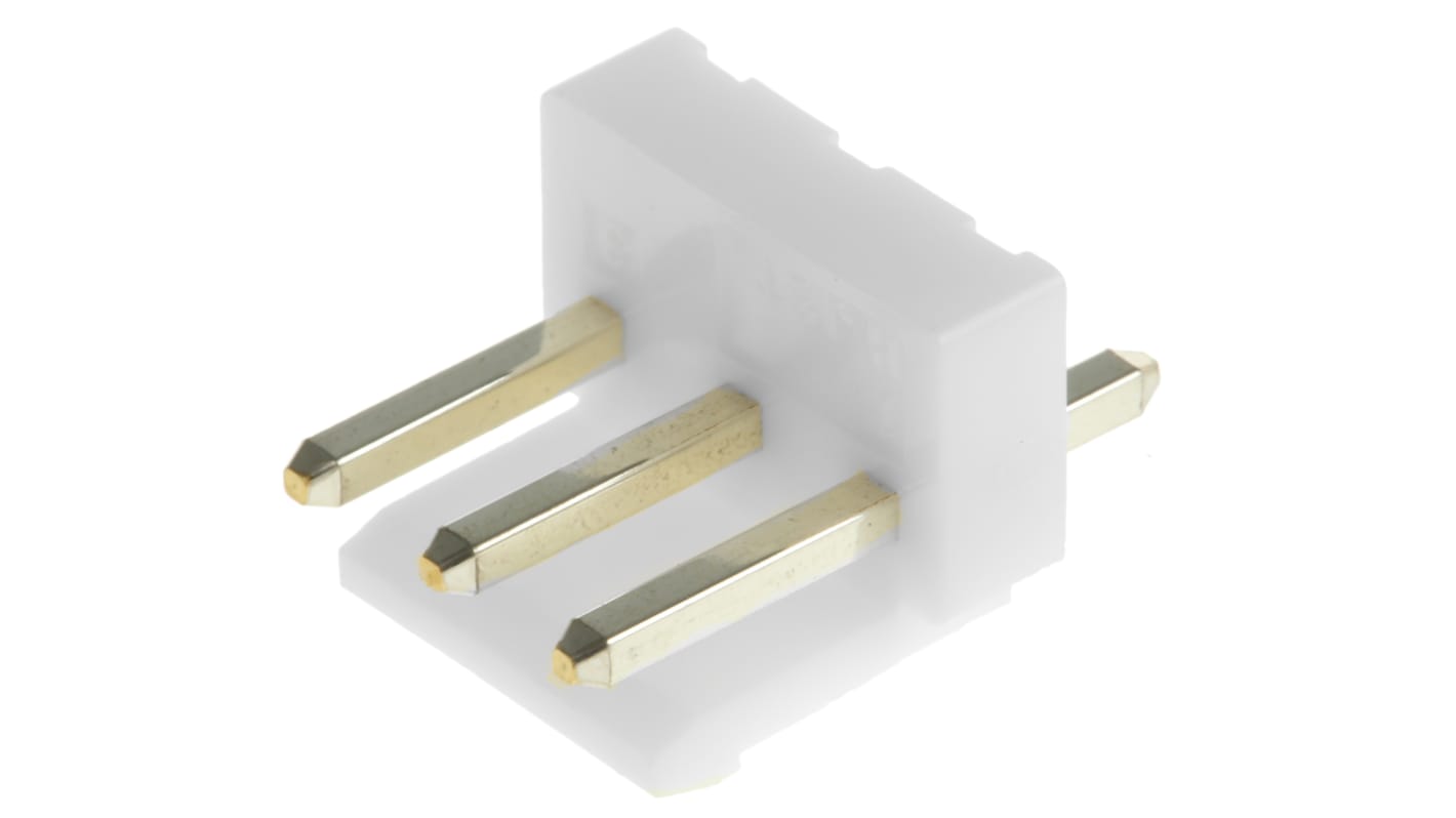 Conector macho para PCB JST serie VH de 3 vías, 1 fila, paso 3.96mm, para soldar, Montaje en orificio pasante