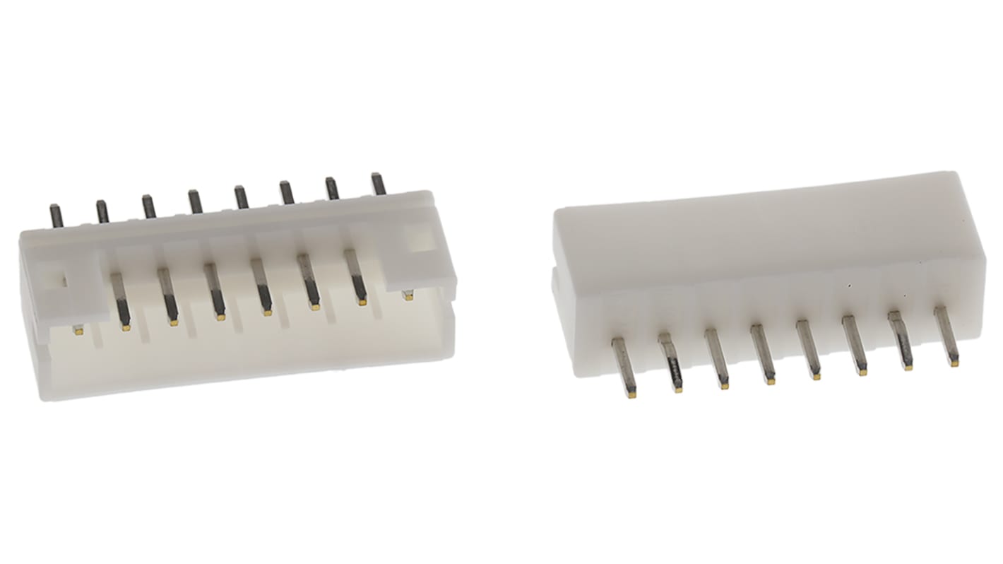 Conector macho para PCB JST serie PH de 8 vías, 1 fila, paso 2.0mm, para soldar, Montaje en orificio pasante