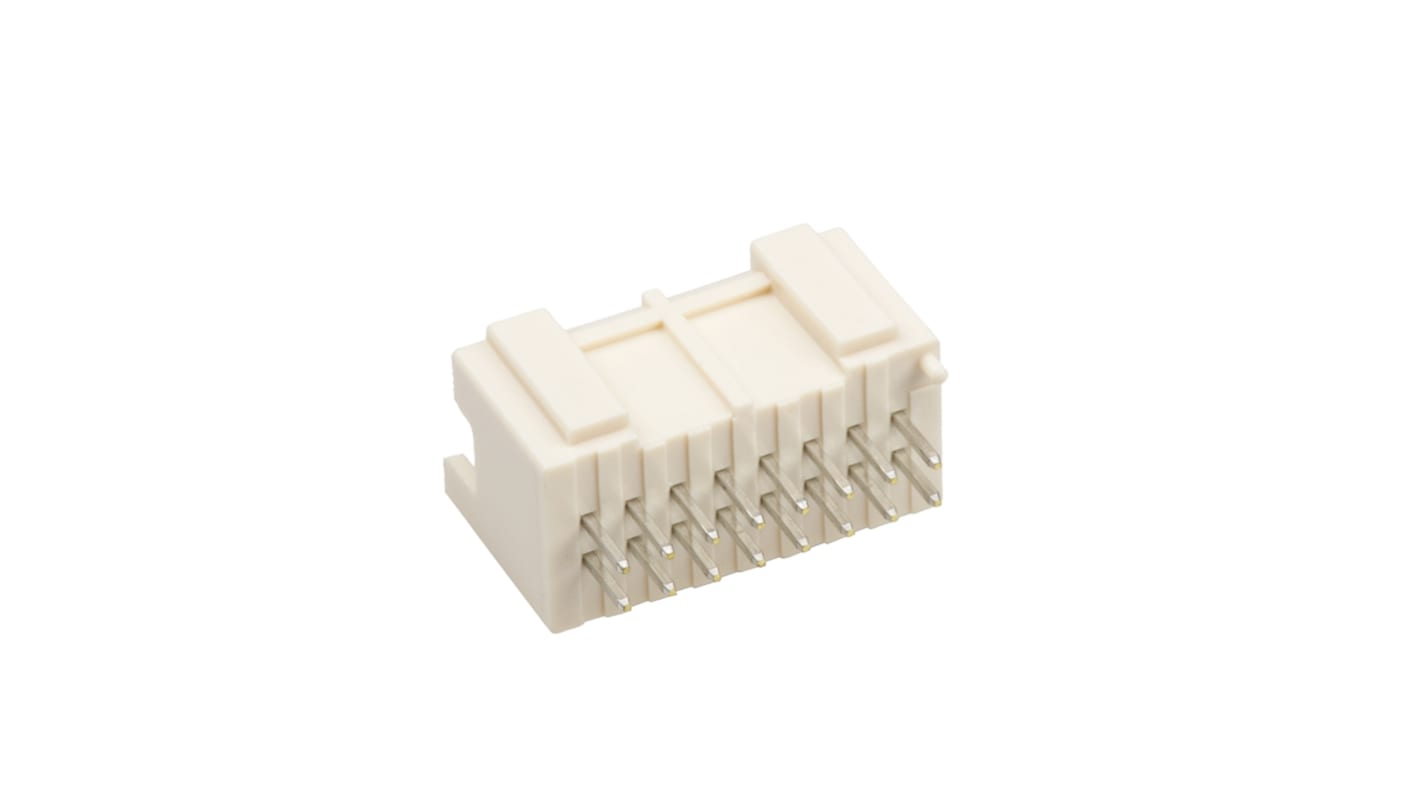 Conector macho para PCB JST serie PAD de 16 vías, 2 filas, paso 2.0mm, para soldar, Montaje en orificio pasante