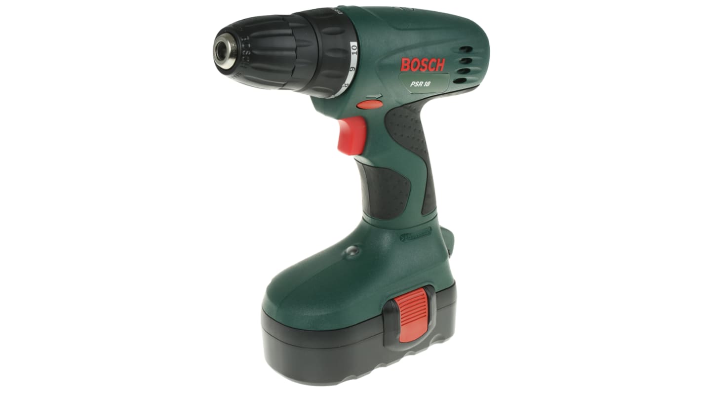 Bosch PSR Keyless 18V Cordless Drill Driver, Type G - British 3-Pin