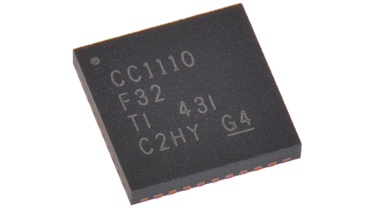 Texas Instruments CC1110F32RHHT, CMOS System On Chip SOC for RF Transceiver, USB Controller, 36-Pin QFN