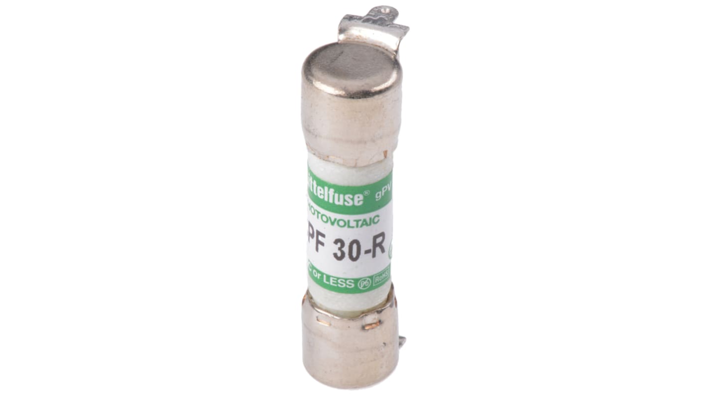 Fusibile a cartuccia Littelfuse SPF, 30A, Ø 10 x 38mm, F, 1kV cc