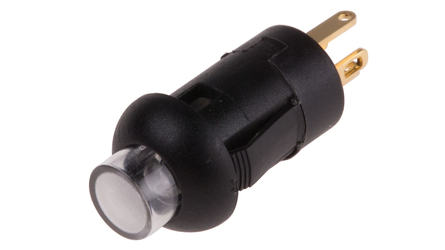 RS PRO Illuminated Miniature Push Button Switch, Momentary, PCB, 8mm Cutout, SPST, Yellow LED, 30V dc