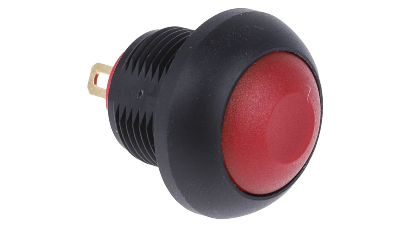 RS PRO Miniature Push Button Switch, On-(Off), Panel Mount, 13.6mm Cutout, SPST, 30V dc, IP67