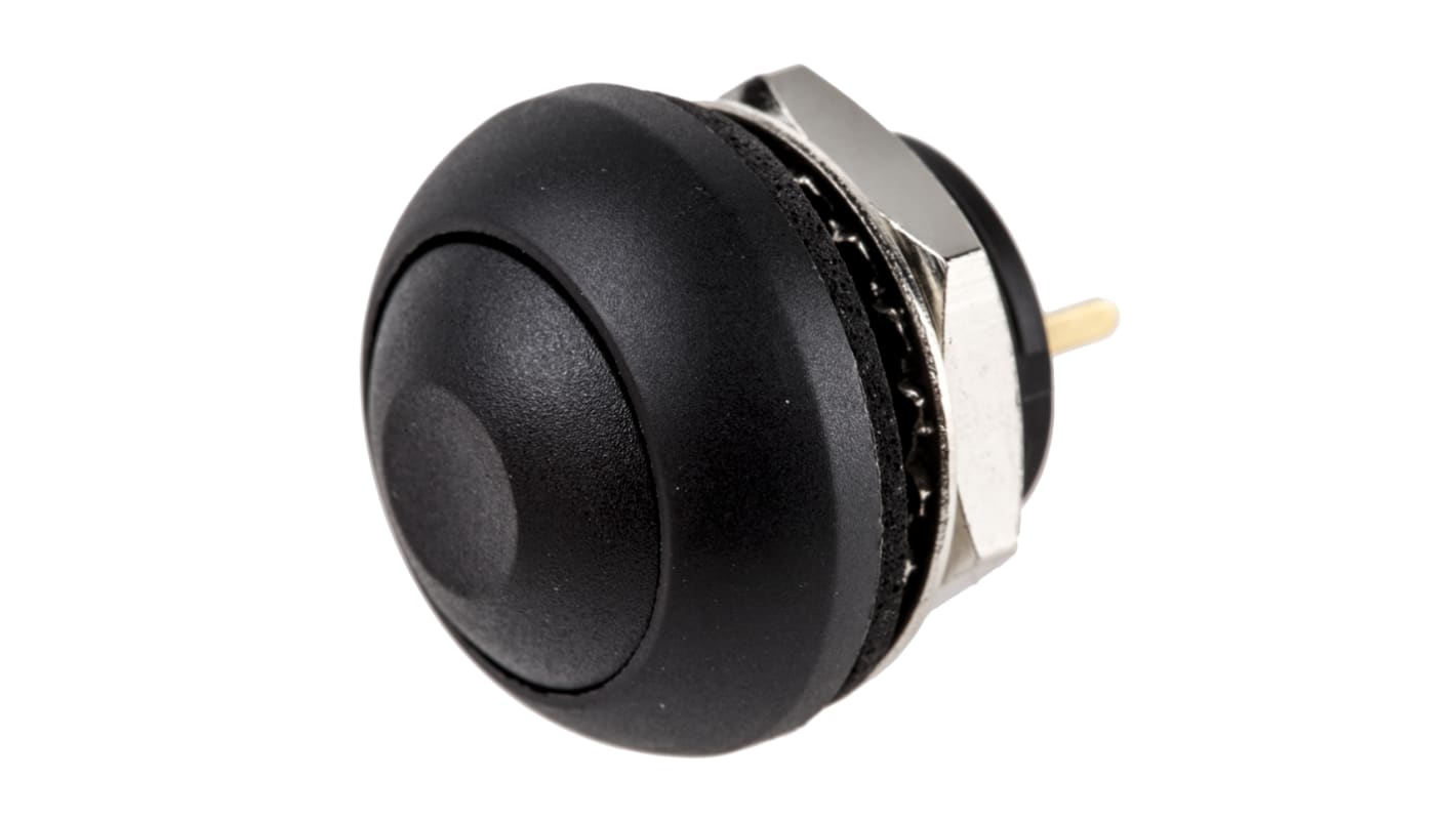 RS PRO Miniature Push Button Switch, Momentary, PCB, 13.6mm Cutout, SPST, 30V dc, IP67