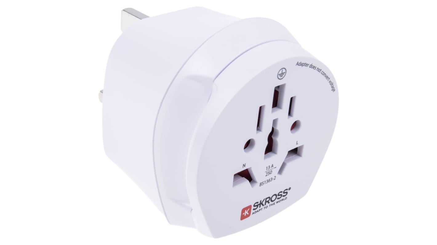 RS PRO Netstik-adapter, Australien, Kina, Europa, Italien, Schweiz ...