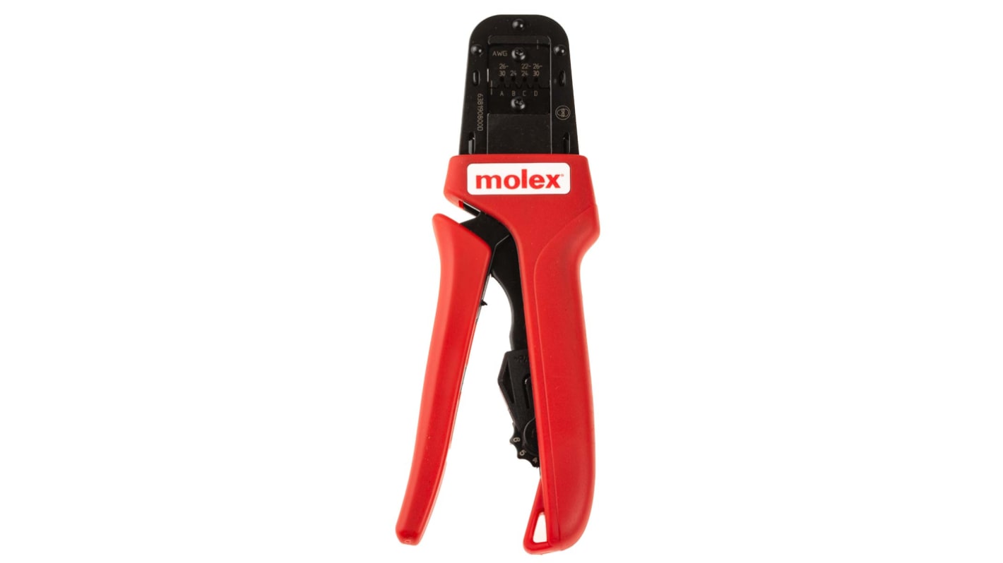 Molex 207129 Hand Ratcheting Crimp Tool for Mini-Fit Jr. Connector Contacts