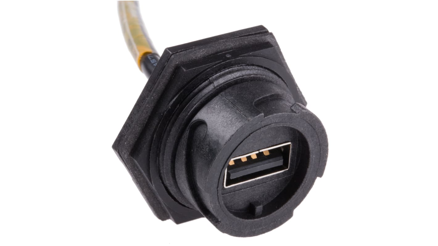 Molex USB-Kabel, USB B / USBA, 2m USB 2.0 Schwarz