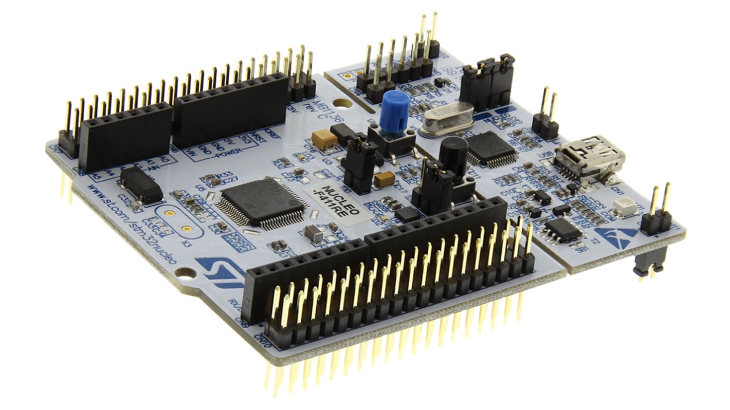 Placa de desarrollo STM32 Nucleo-64 de STMicroelectronics, con núcleo ARM Cortex M4F