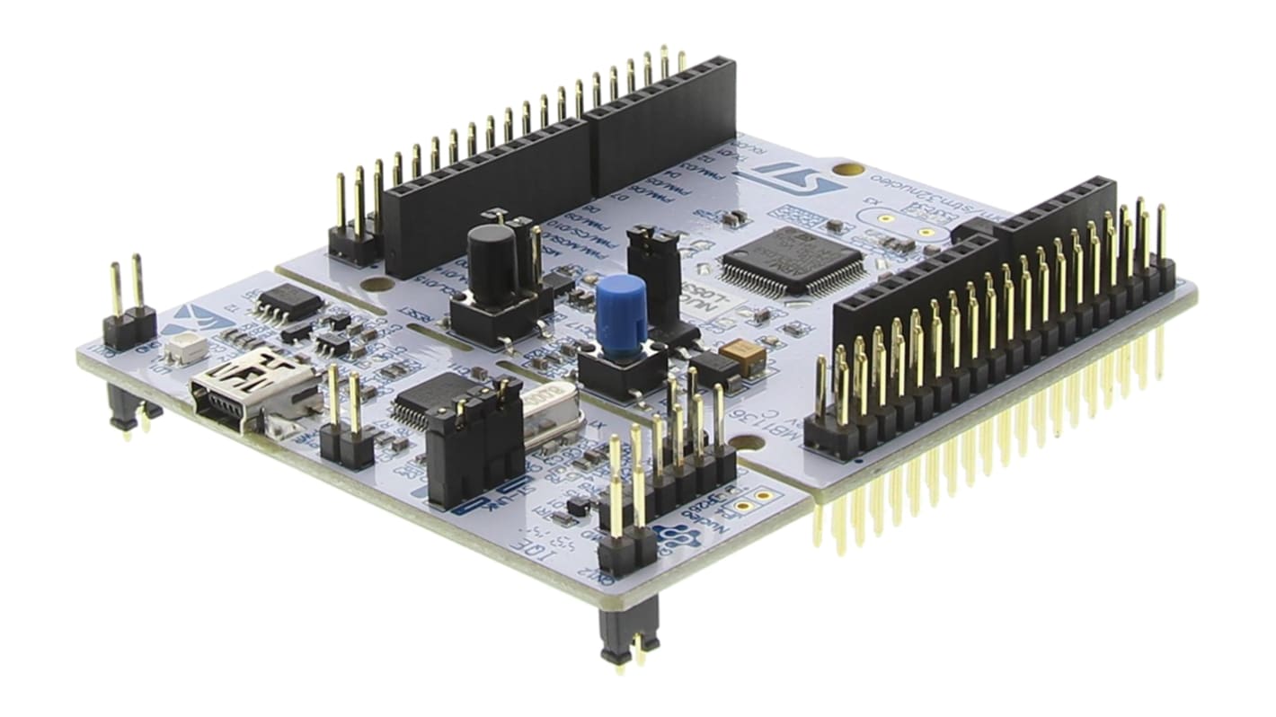 Placa de desarrollo STM32 Nucleo-64 de STMicroelectronics, con núcleo ARM Cortex M0+