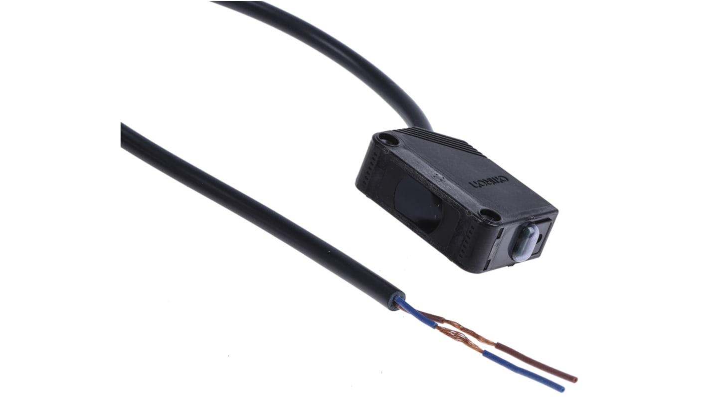 Fotocélula rectangular Omron, Sistema Barrera de Luz, alcance 60 m, salida NPN, Cable de 2/3 hilos de 2 m, IP67