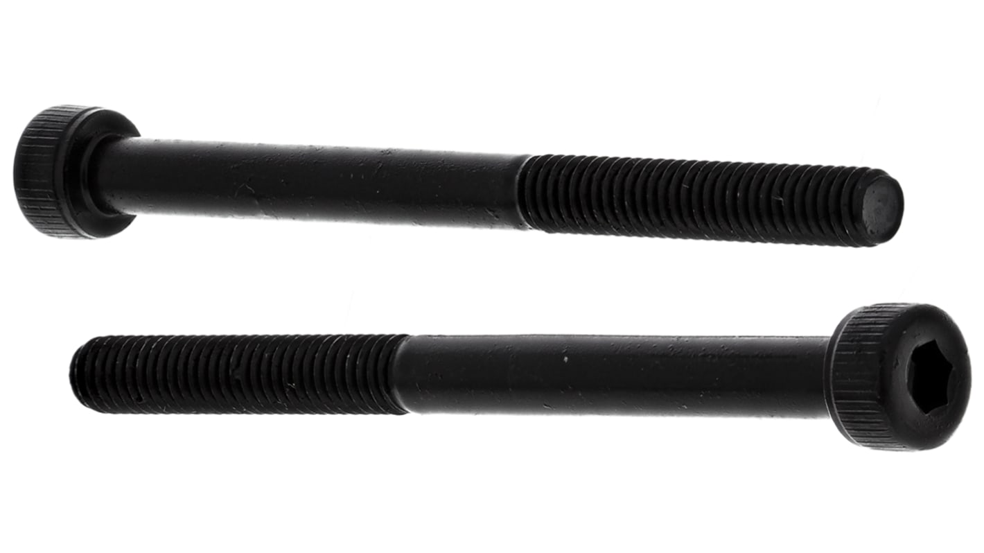 RS PRO Zylinderkopf Innensechskantschraube, Stahl schwarz passiviert, M4 x 0.7mm, 50mm