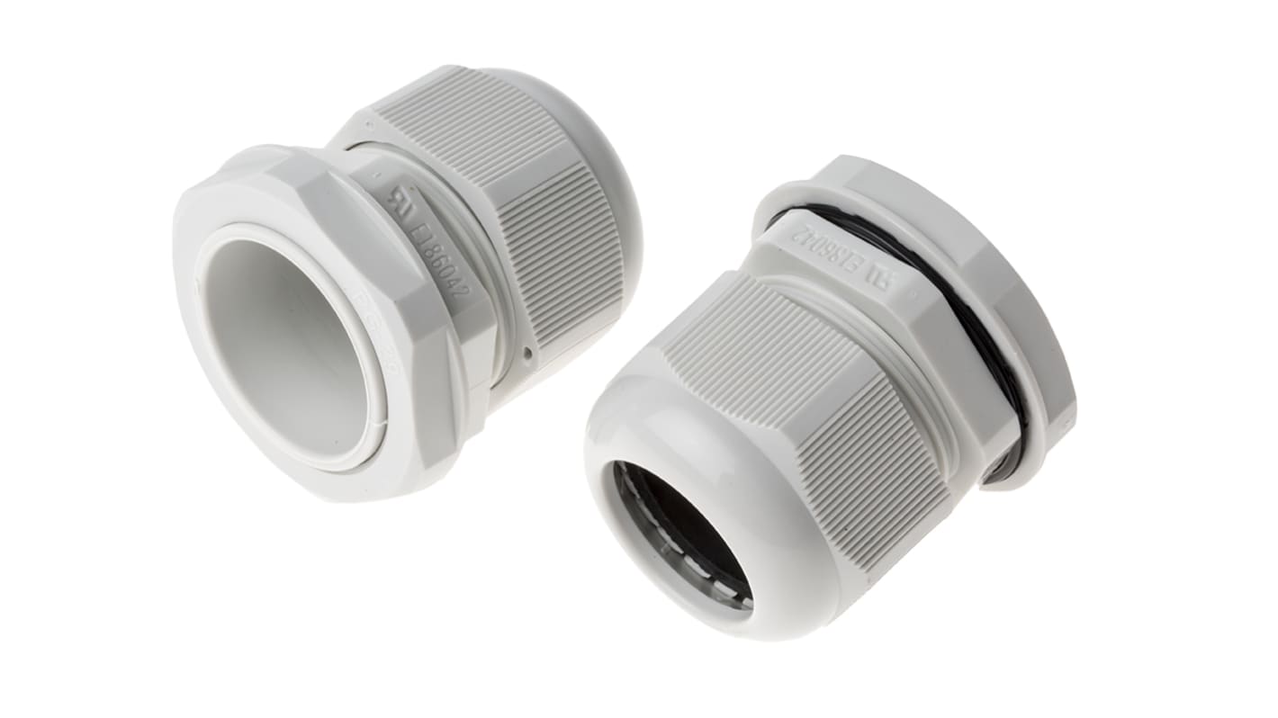 Presse-étoupe RS PRO, PG29 en Nylon 66 Ø 18mm à Ø 25mm, avec contre-écrous, IP68