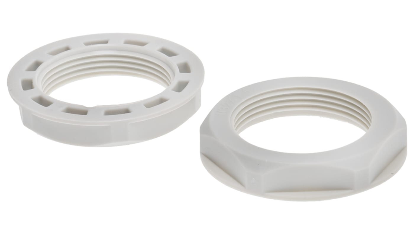 Contratuerca para prensaestopas, RS PRO, Gris, Nylon 66, M32, IP68