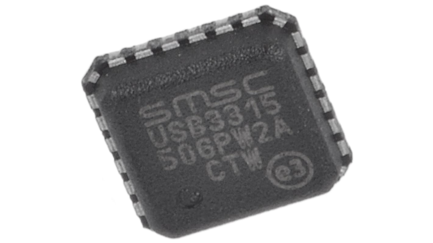 Microchip USB-Transceiver Transceiver-IC USB 2.0 Single 24-Pin (1,8 bis 3,3 V), QFN