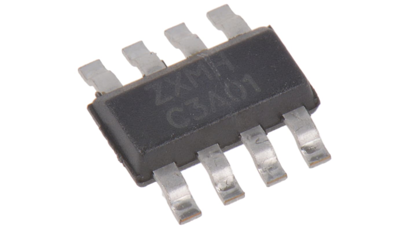 MOSFET DiodesZetex ZXMHC3A01T8TA, VDSS 30 (canal N) V, -30 (canal P) V, ID 1,8 A, 3,1 A, SM de 8 pines, 4elementos,