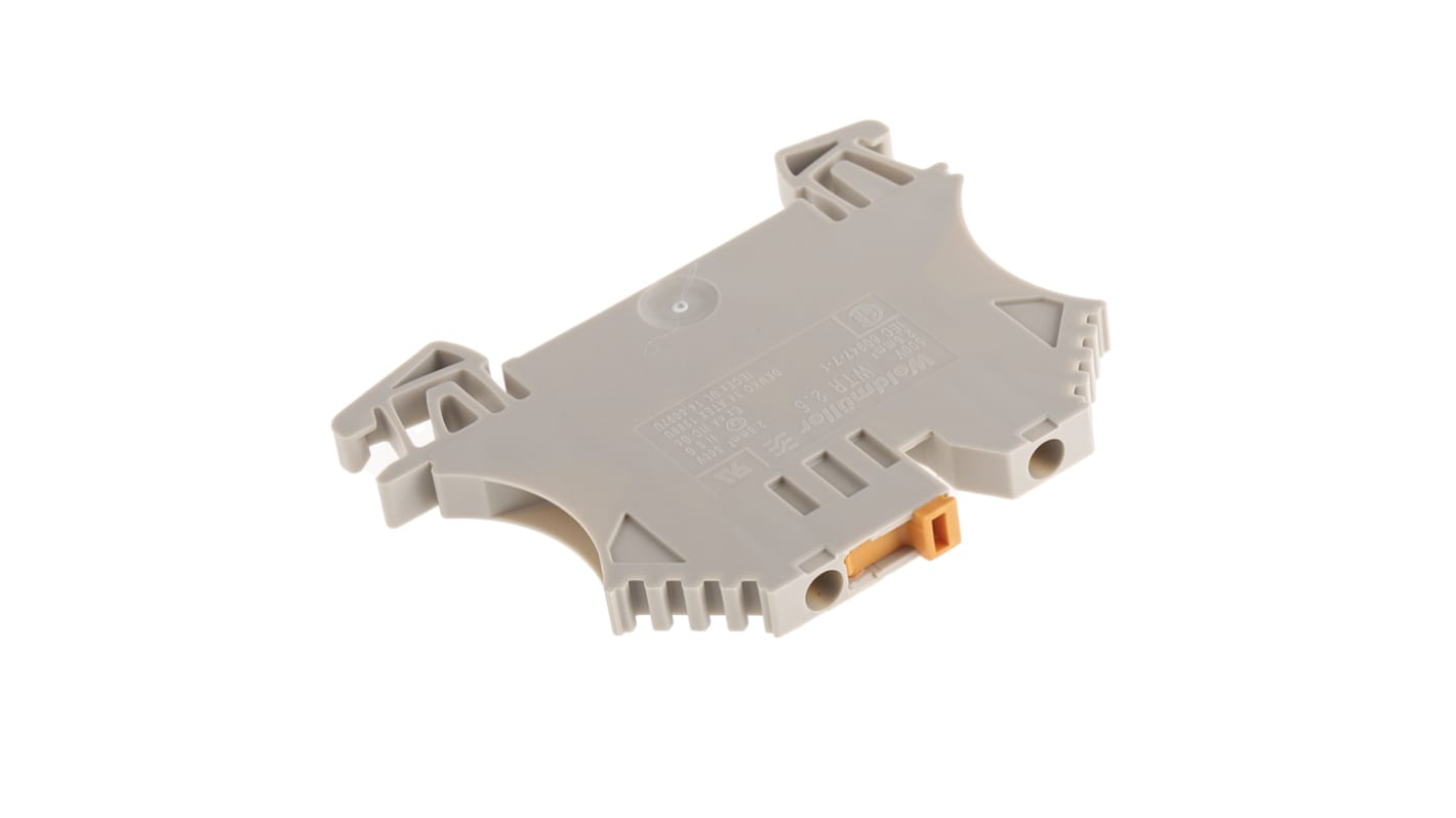 Weidmuller W Series Beige Disconnect Terminal Block, 2.5mm², Single-Level, Screw Termination