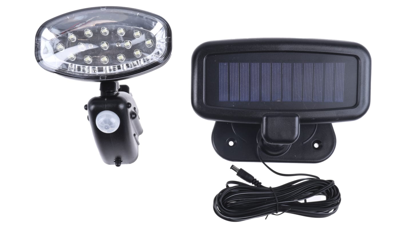 Solar Centre EVO15, Solar Powered, Security Floodlight, 15 LED, 50 W, 9000 mcd, IP44 PIR