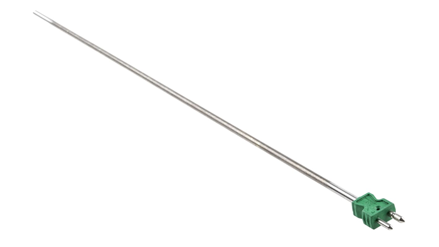 Thermocouple RS PRO type K Ø 6mm, L 500mm, +1200°C max à Fiche mâle standard