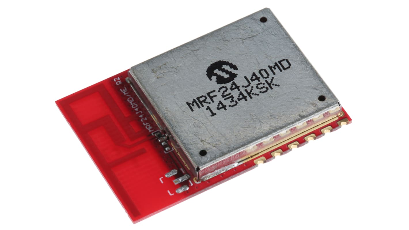 Microchip ZigBee Module for MiWi, ZigBee 2.4GHz MRF24J40MDI/RM RS