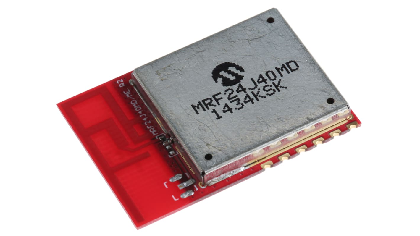 Microchip ZigBee Module for MiWi, ZigBee 2.4GHz MRF24J40MD-I/RM